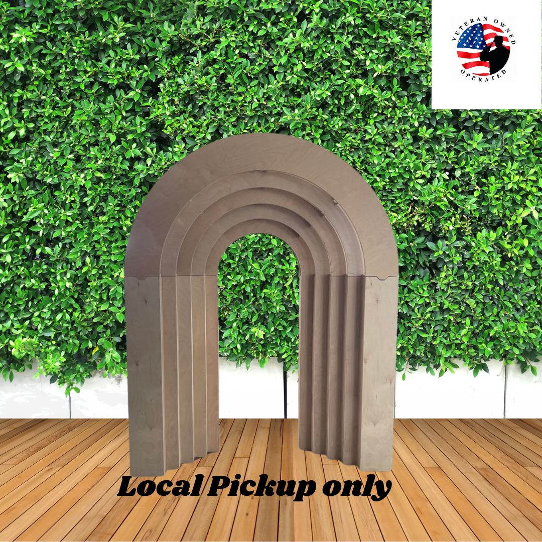 6ft x 4ft Layered arch 3D Unfinished Ready to Paint LOCAL PICKUP ONLY Wedding Backdrop