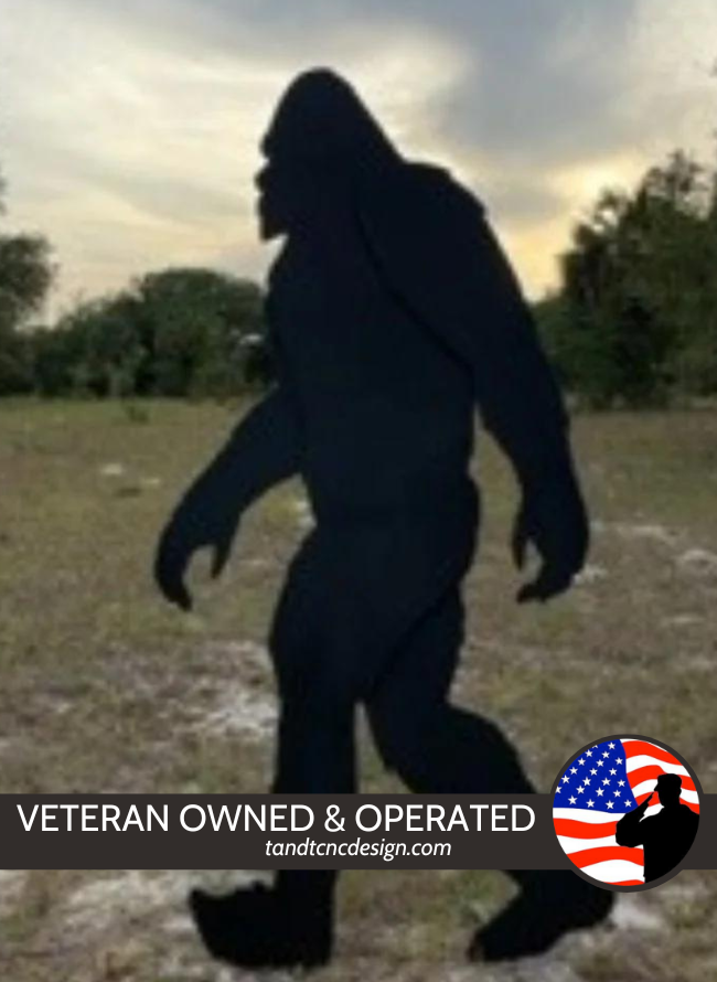 7 Foot Bigfoot or Sasquatch Silhouette Yard Art