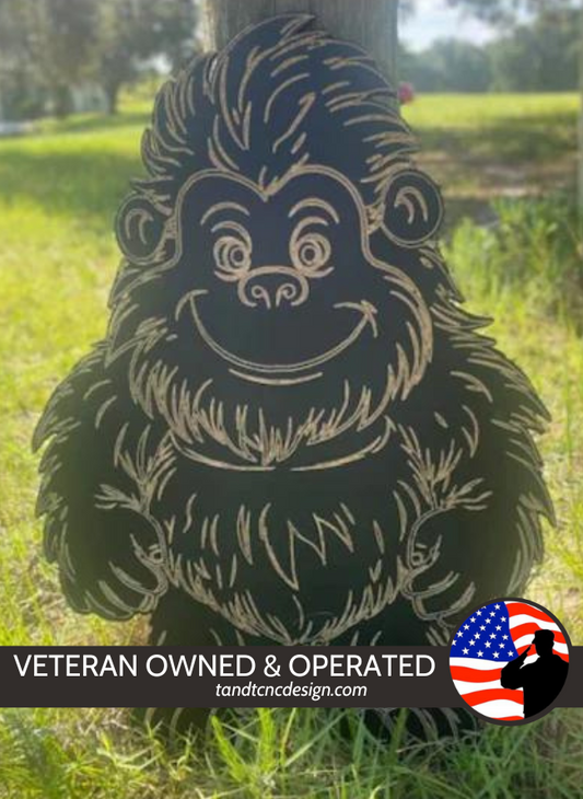 Baby Bigfoot Sasquatch Yard Art