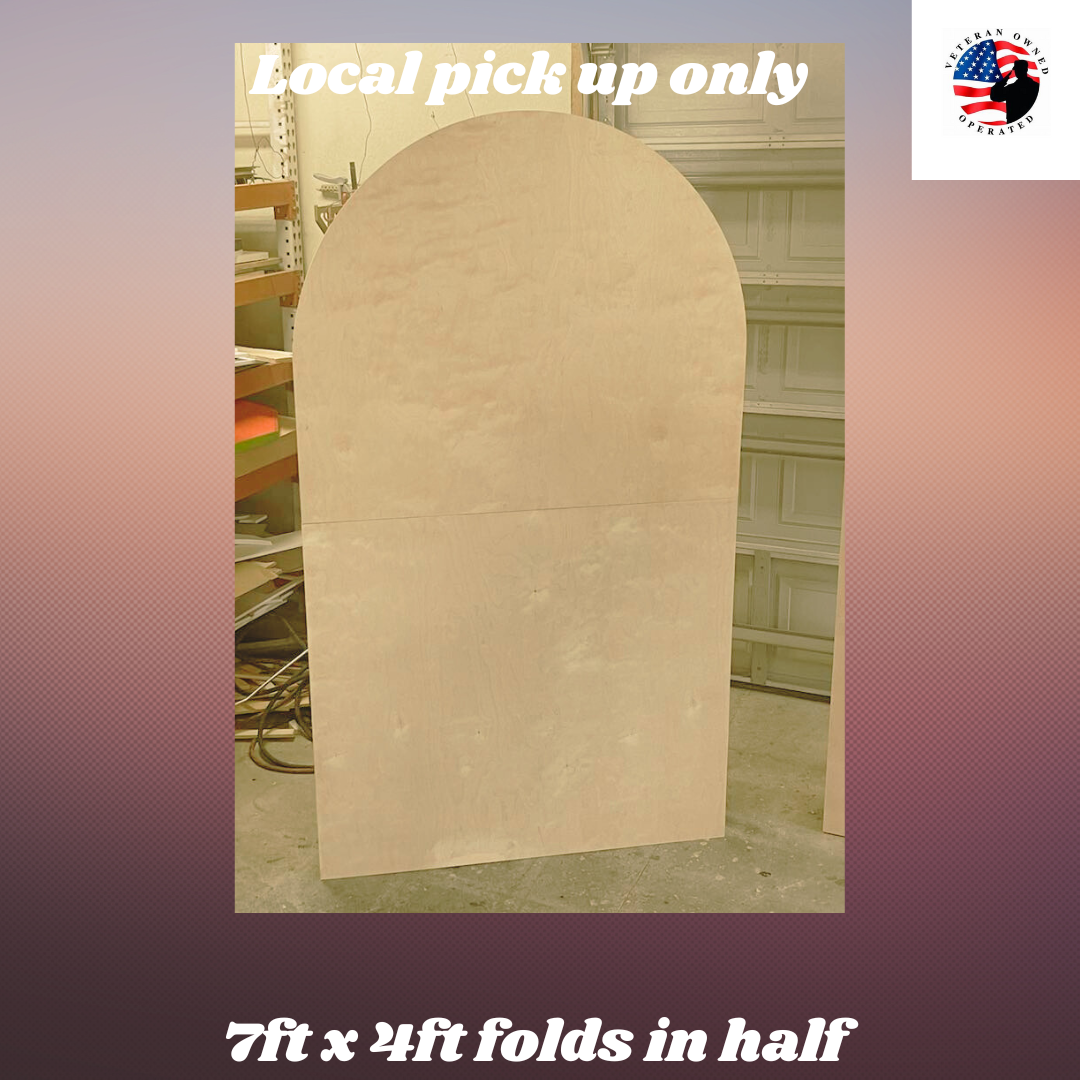 Foldable 7x4 Arch Backdrop with Collapsible Legs Portable Event Decor Wedding, Party Backdrop Local Pick up Only
