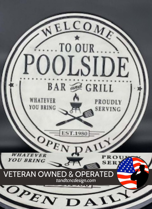 Custom PVC Pool or Bar Sign