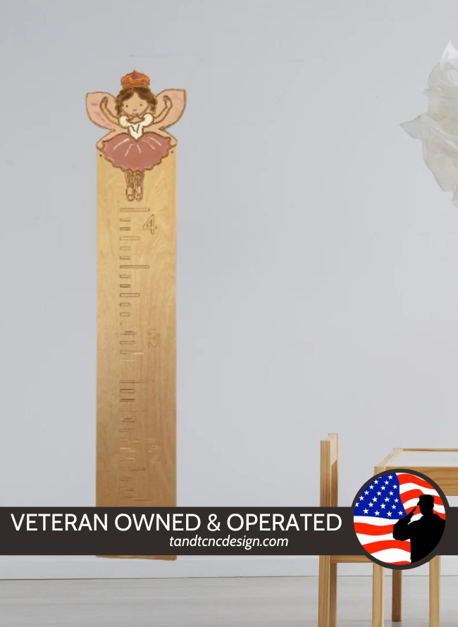 Wood Fairy Ballerina Growth Chart