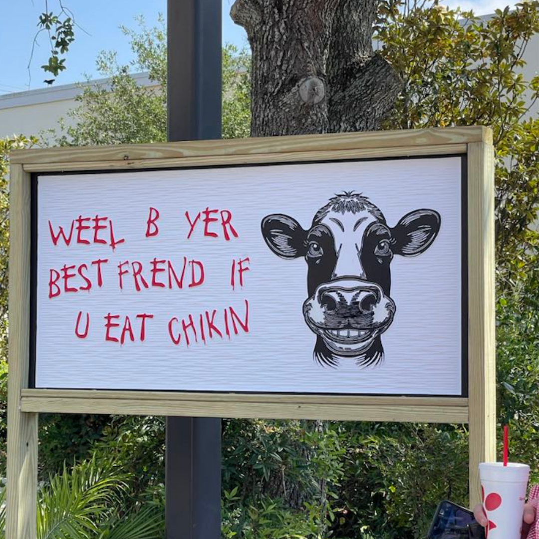 CFA  Weatherproof Sign WEEL BE YER BEST FRIEND   Perfect for Drive Thru or In Store