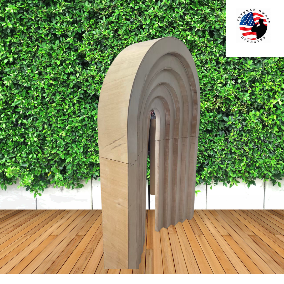 6ft x 4ft Layered arch 3D Unfinished Ready to Paint LOCAL PICKUP ONLY Wedding Backdrop