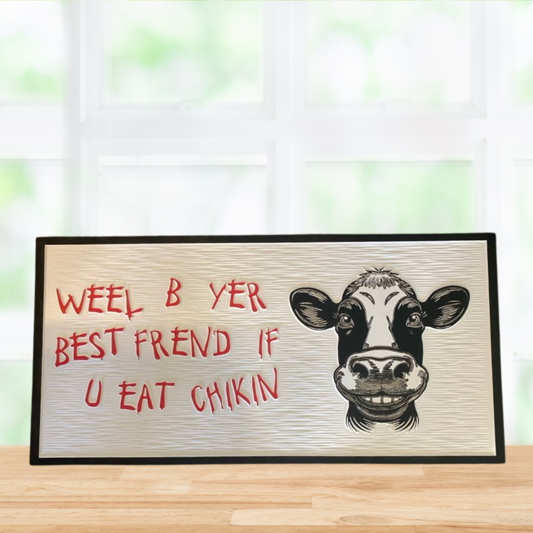 CFA  Weatherproof Sign WEEL BE YER BEST FRIEND   Perfect for Drive Thru or In Store