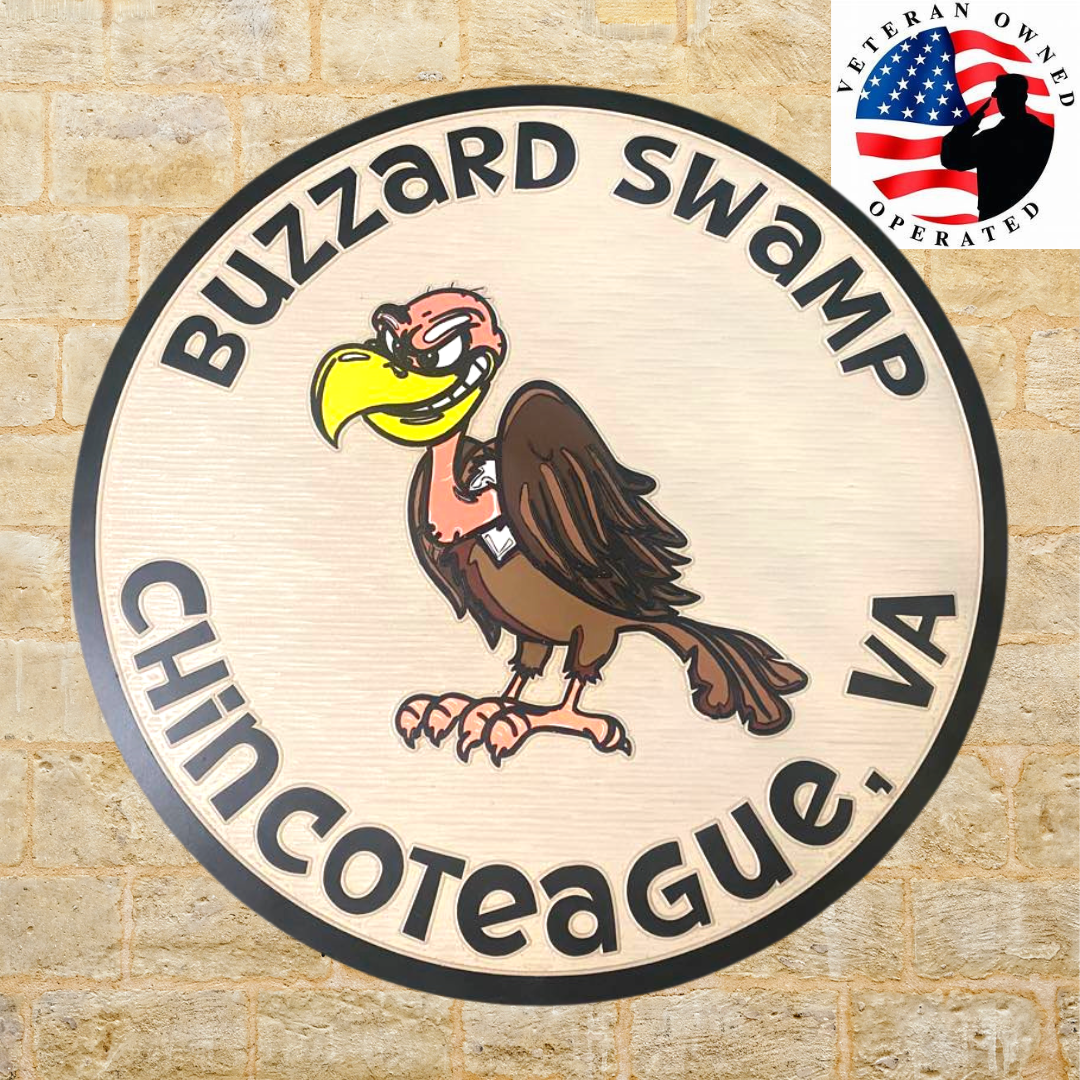 Custom 36" Round Single Side PVC Sign