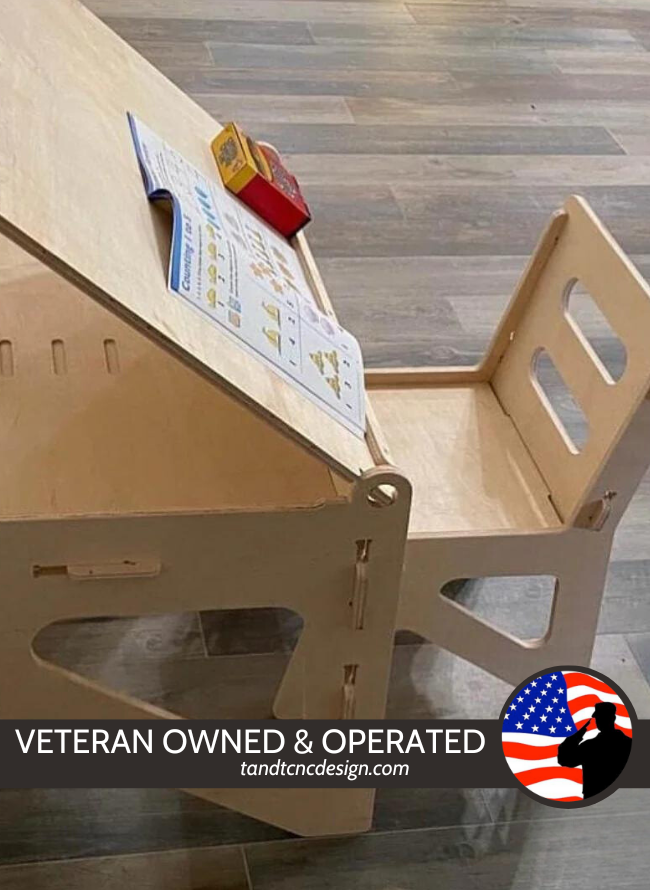 Wood Kid's Desk and Chair Set