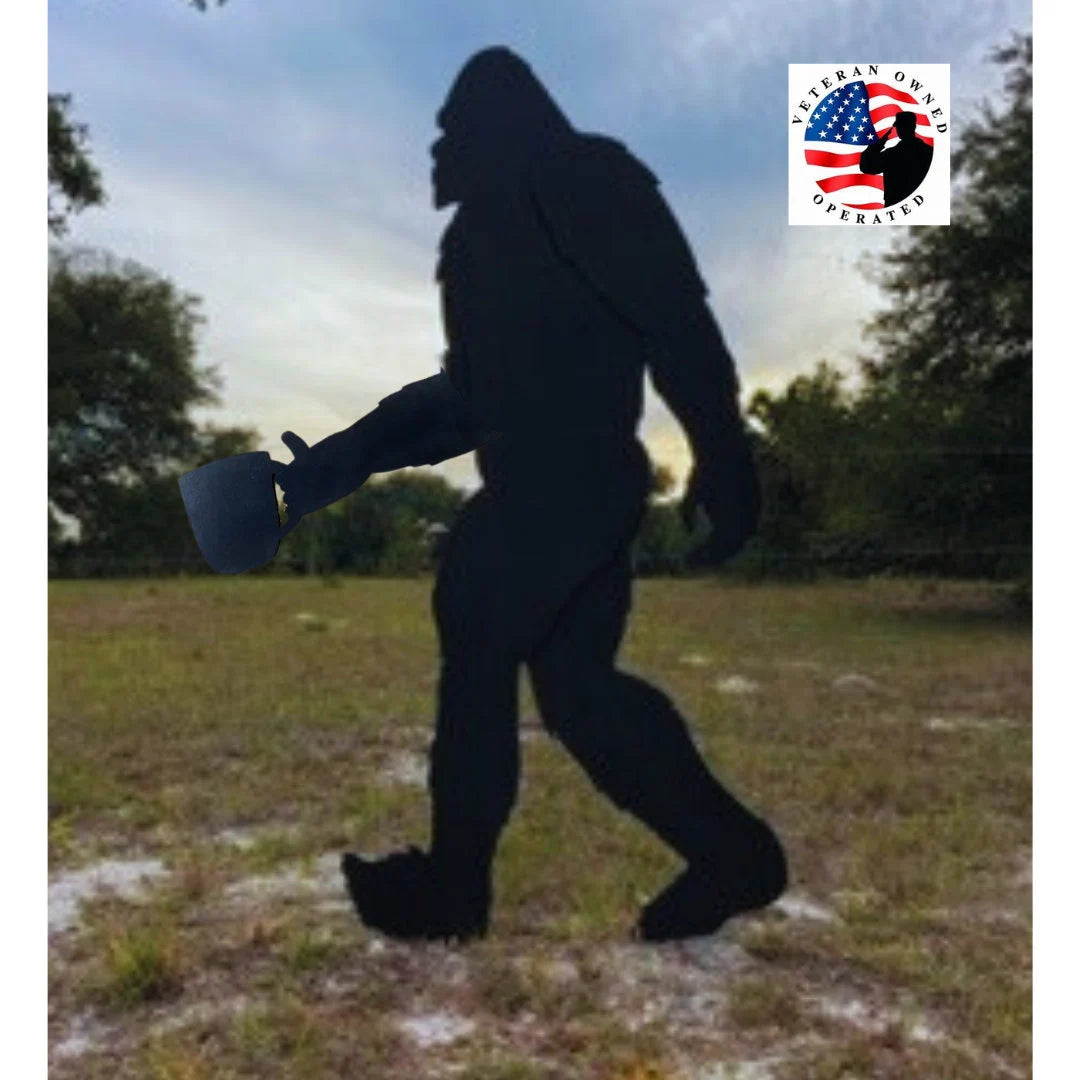 Bigfoot with Coffee Mug Yard Art