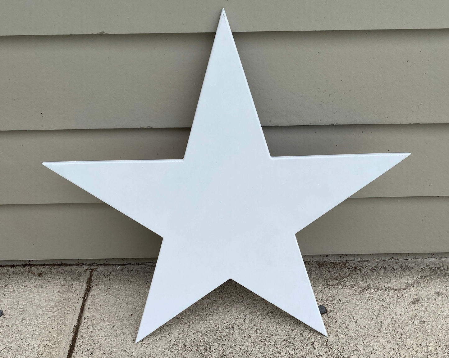 Red White & Blue Star PVC Yard Art - Back