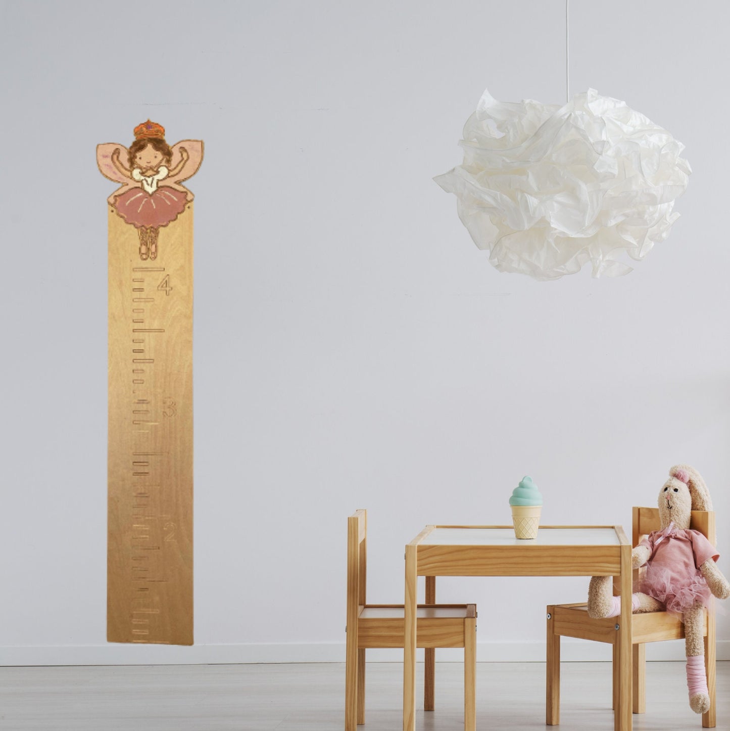 Wooden Kids Growth Height Chart