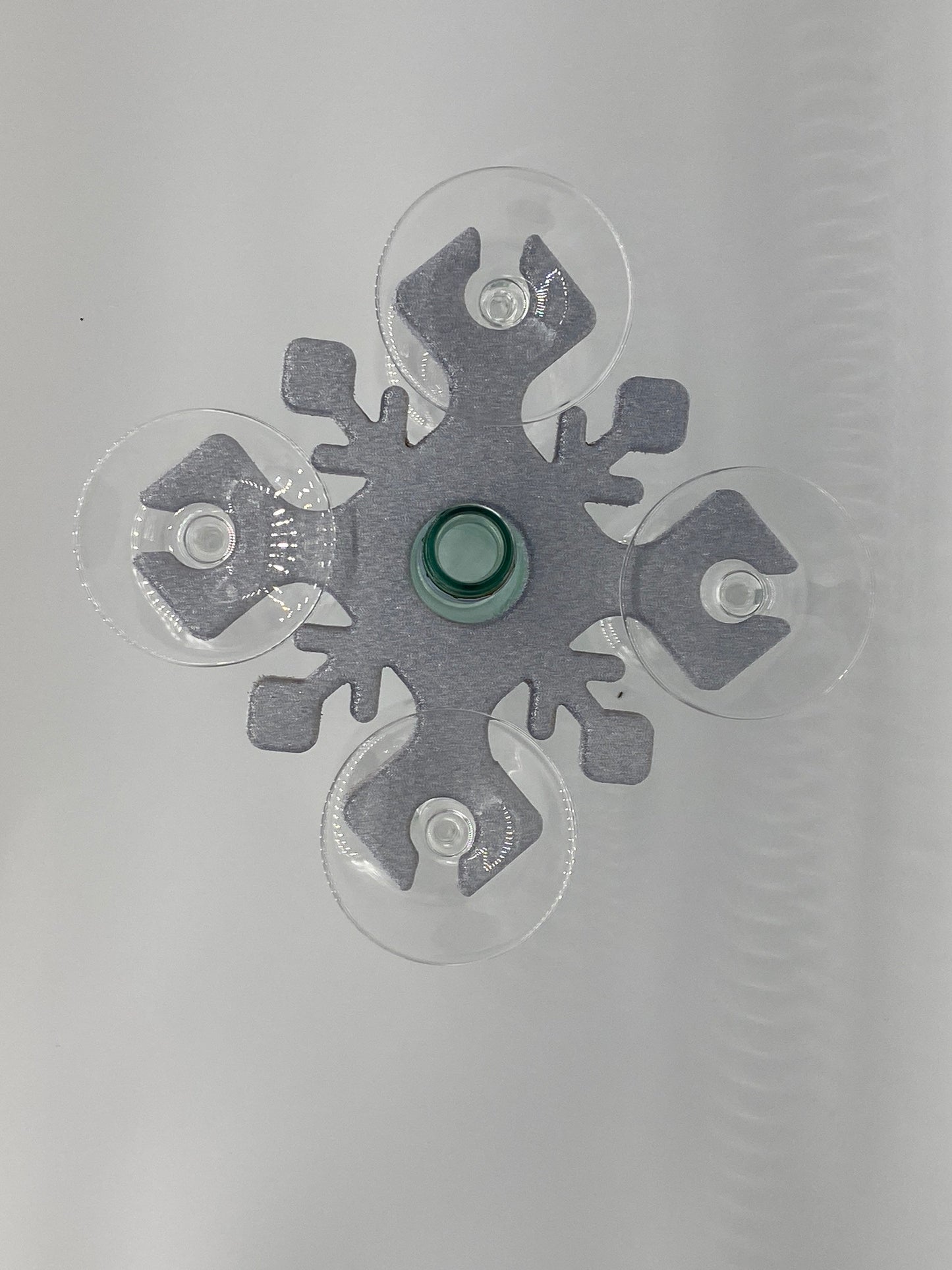 Glitter Snowflake Wine Caddy - Bottom View