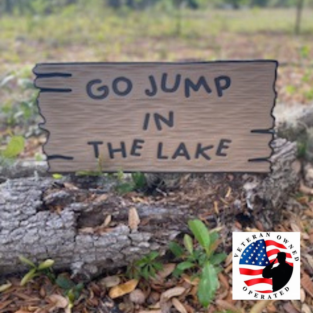 Custom Carved Lake House Sign