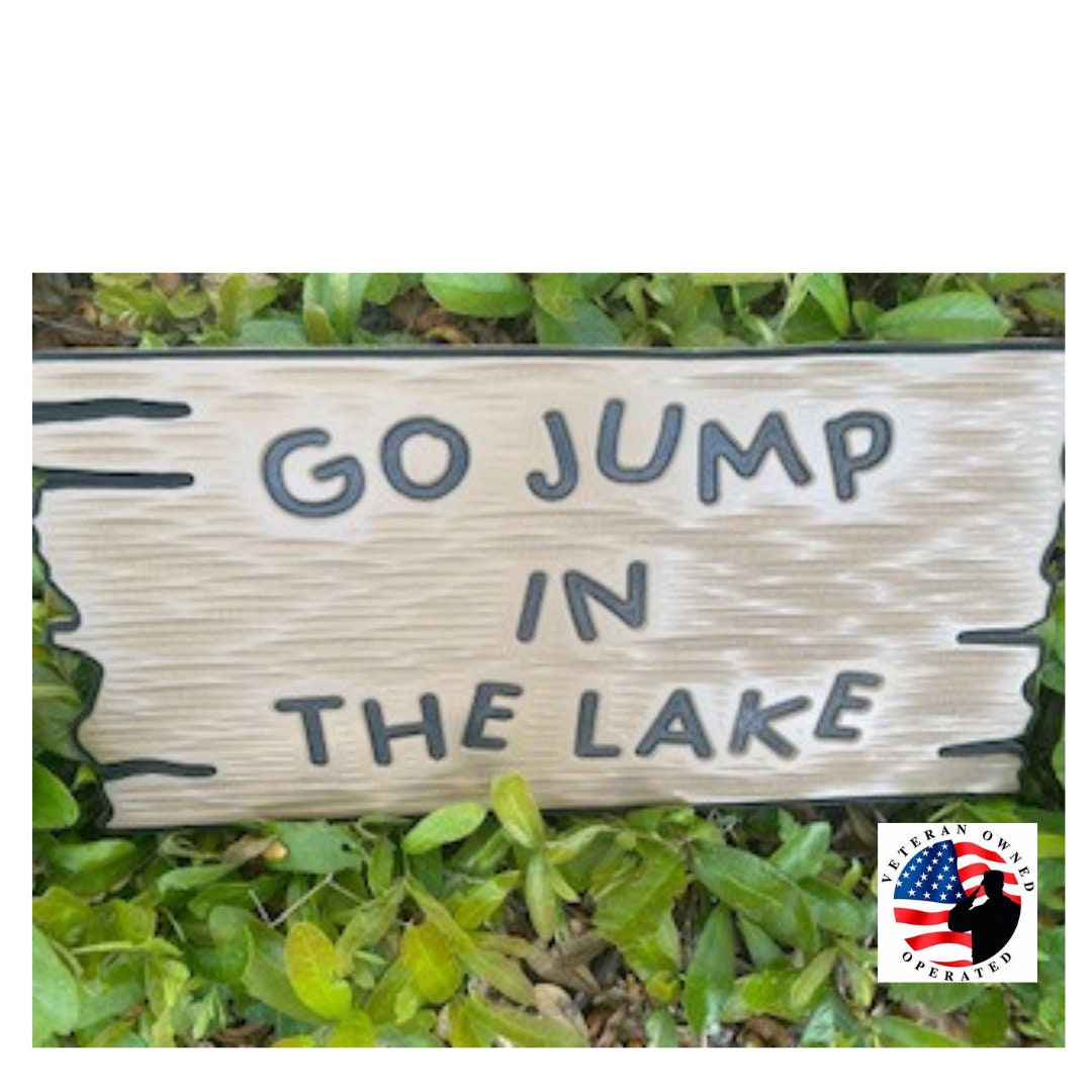 Custom Carved Lake House Sign