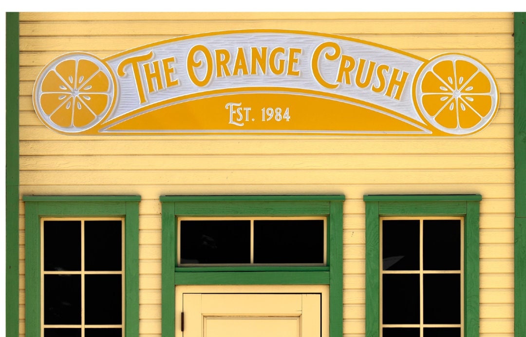 Custom 47" Carved PVC Business Sign