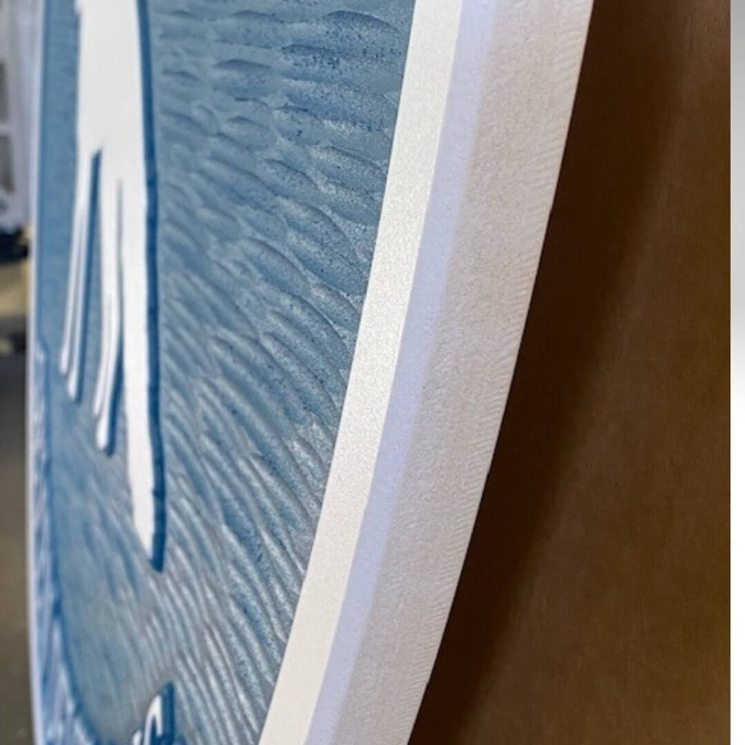 36" Round Custom Carved PVC Sign - Detail