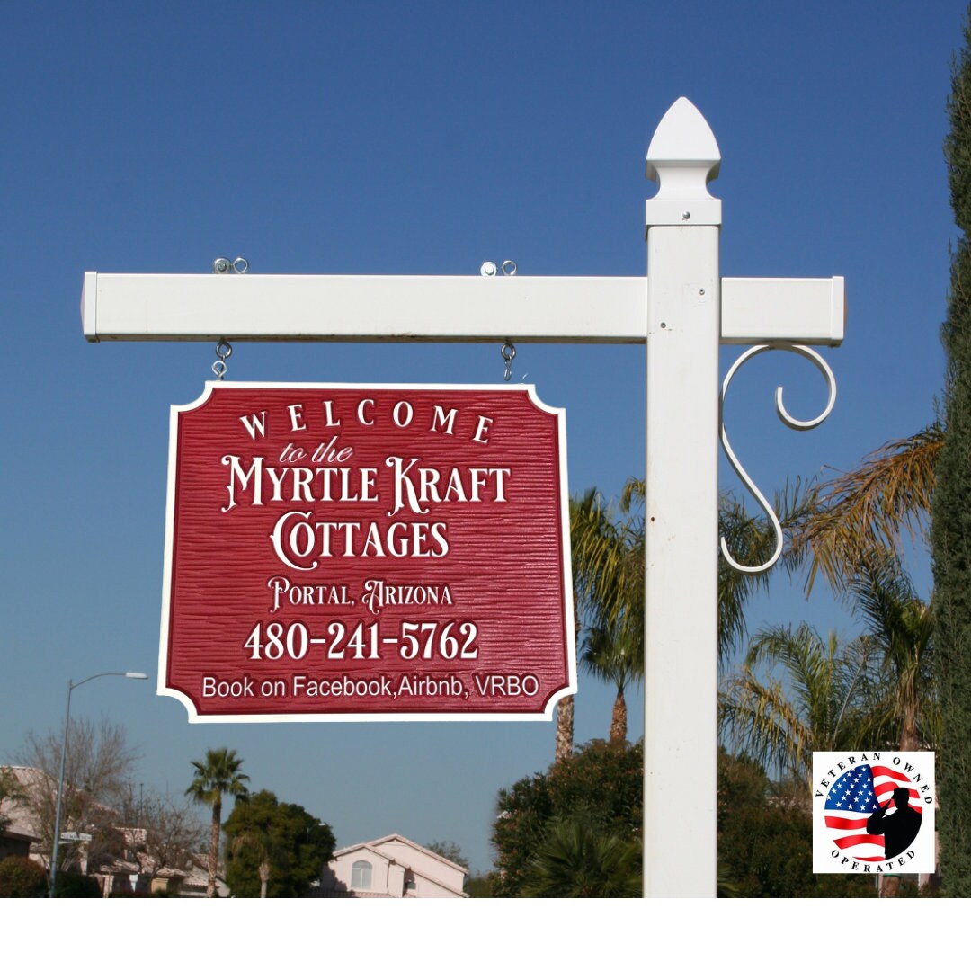 Custom Carved PVC House Sign