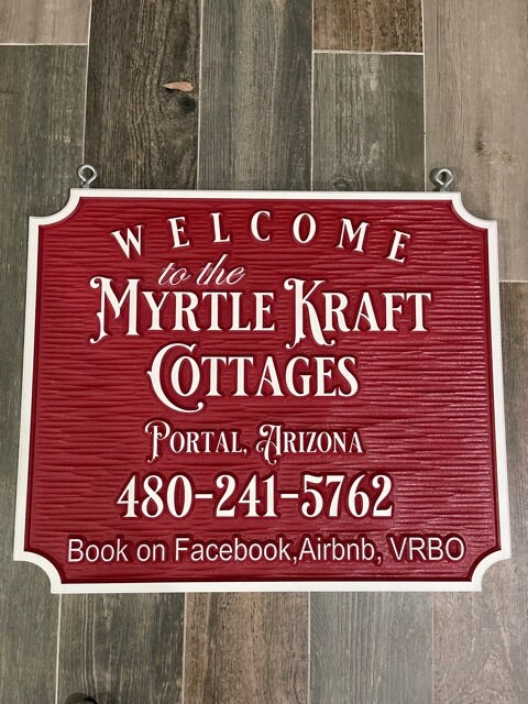 Custom Carved PVC House Sign