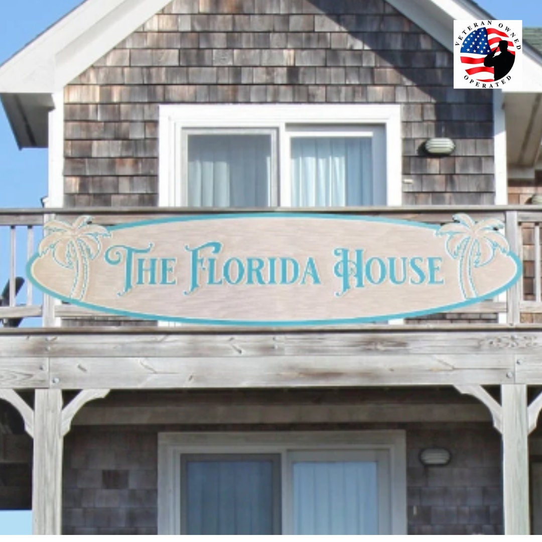 47" Custom Outdoor PVC House Sign