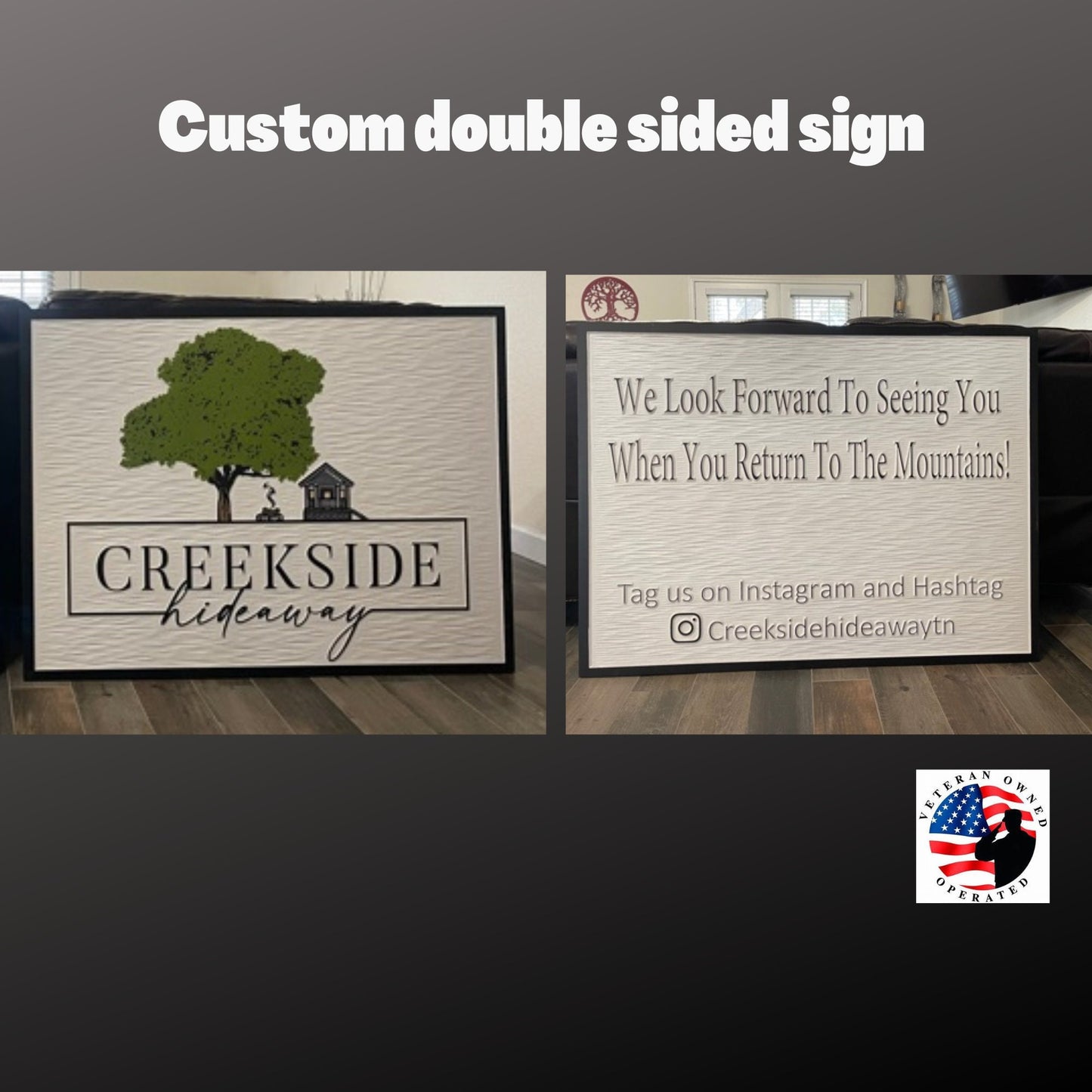Double Sided Weather Proof PVC Sign