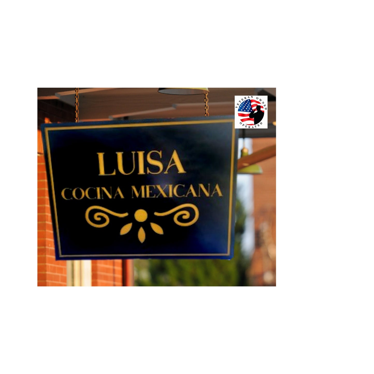 Custom Carved PVC Restaurant Sign