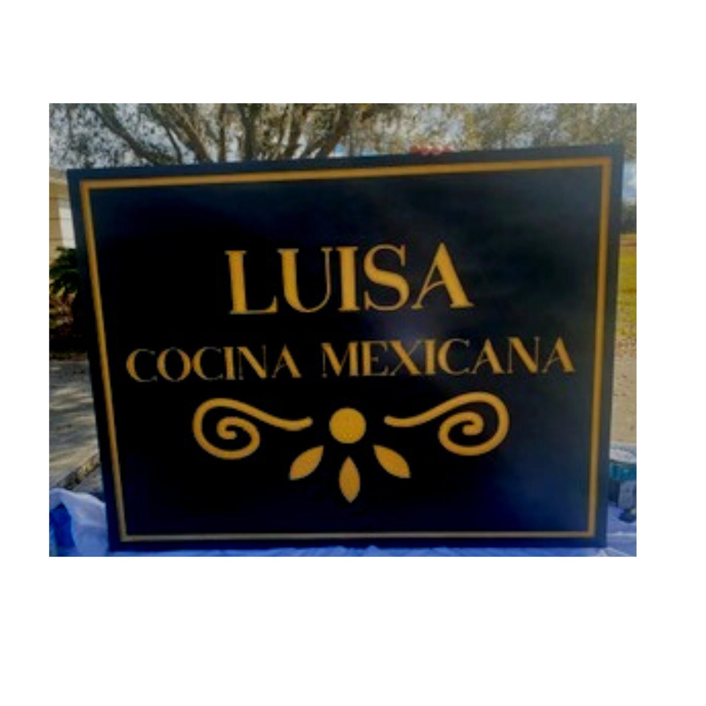 Custom Carved PVC Restaurant Sign