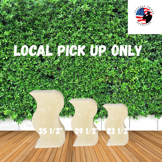 Set of 3 Wavy Pedestals – Modern Event Display Stands