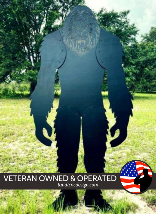 7 Foot Bigfoot Yard Art with Face