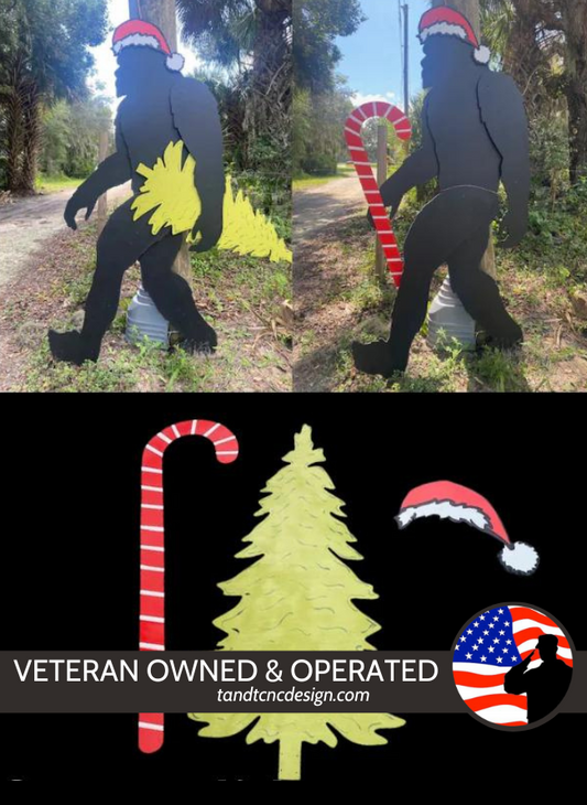 Holiday Accessories for 7 foot Bigfoot Yard Art