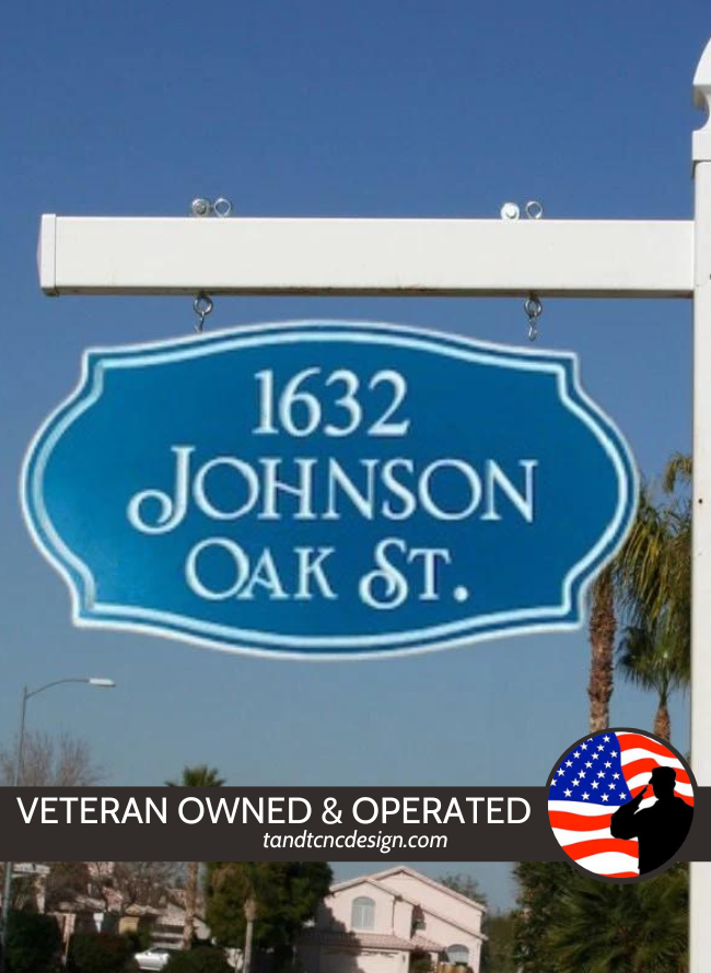 Custom Address Sign - T&T CNC Design Studio