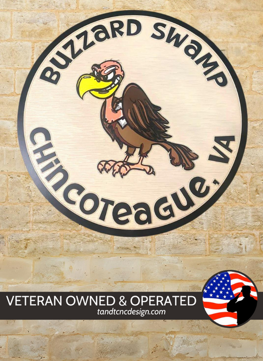 Custom 36" Round Single Side PVC Sign