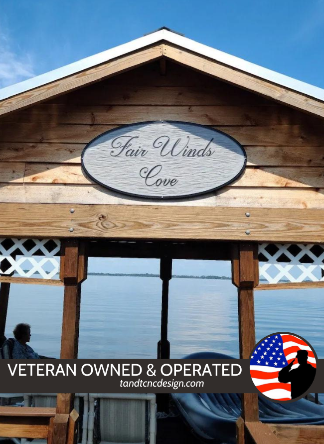 Custom PVC Dock or Lake House Sign