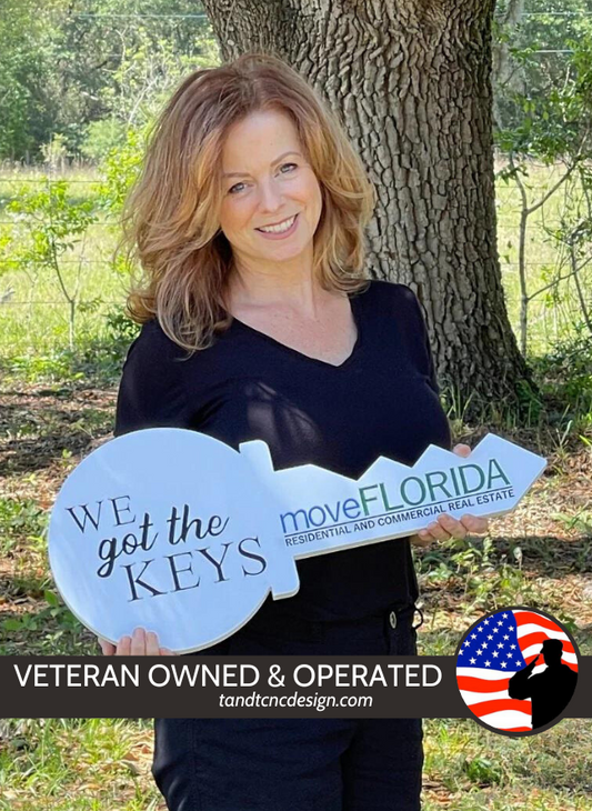 Custom PVC Realtor Key Sign