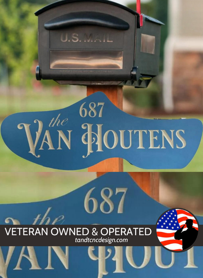 Custom Shaped PVC Address Sign