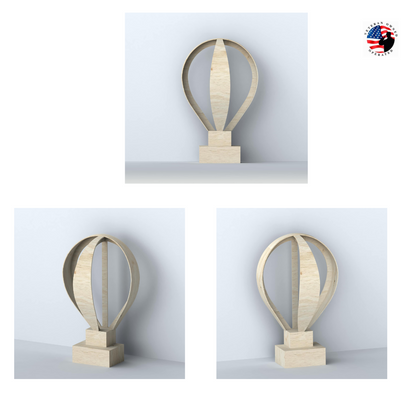 3D Hot Air Balloon Event Prop – 5ft Tall Perfect for Weddings, Baby Showers & Events