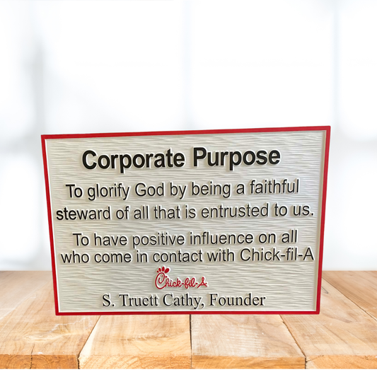 Corporate Purpose Sign