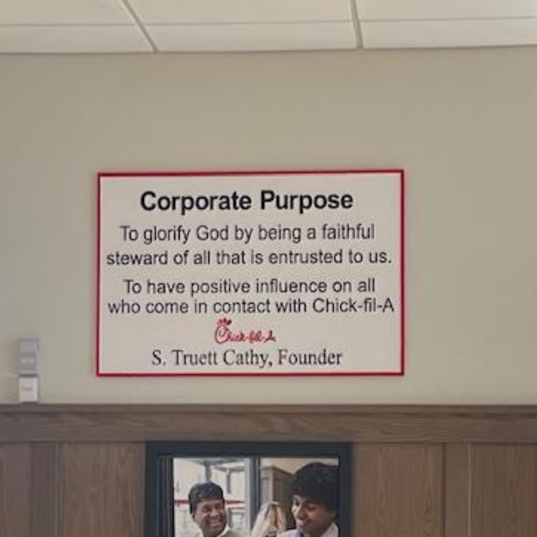 Corporate Purpose Sign