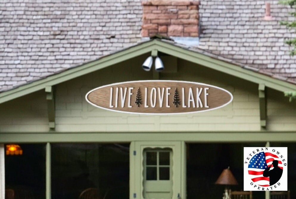 Large 100 PVC Lake House Sign