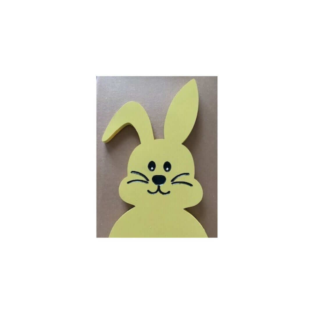 20" Personalized Easter Bunny Yard Art - Yellow