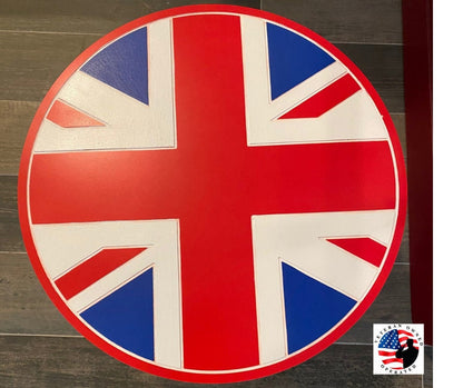 Union Jack Tea Tables | British Flag Tables | Weather proof Poly Pool & Patio Tables