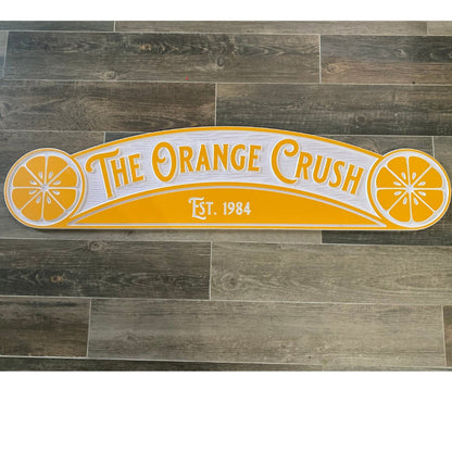 Custom 47" Carved PVC Business Sign