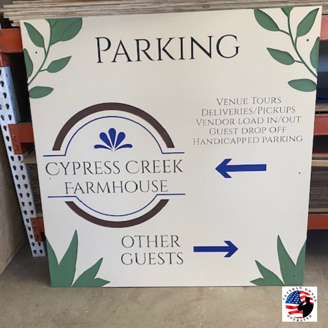 Large Custom Parking Lot Sign