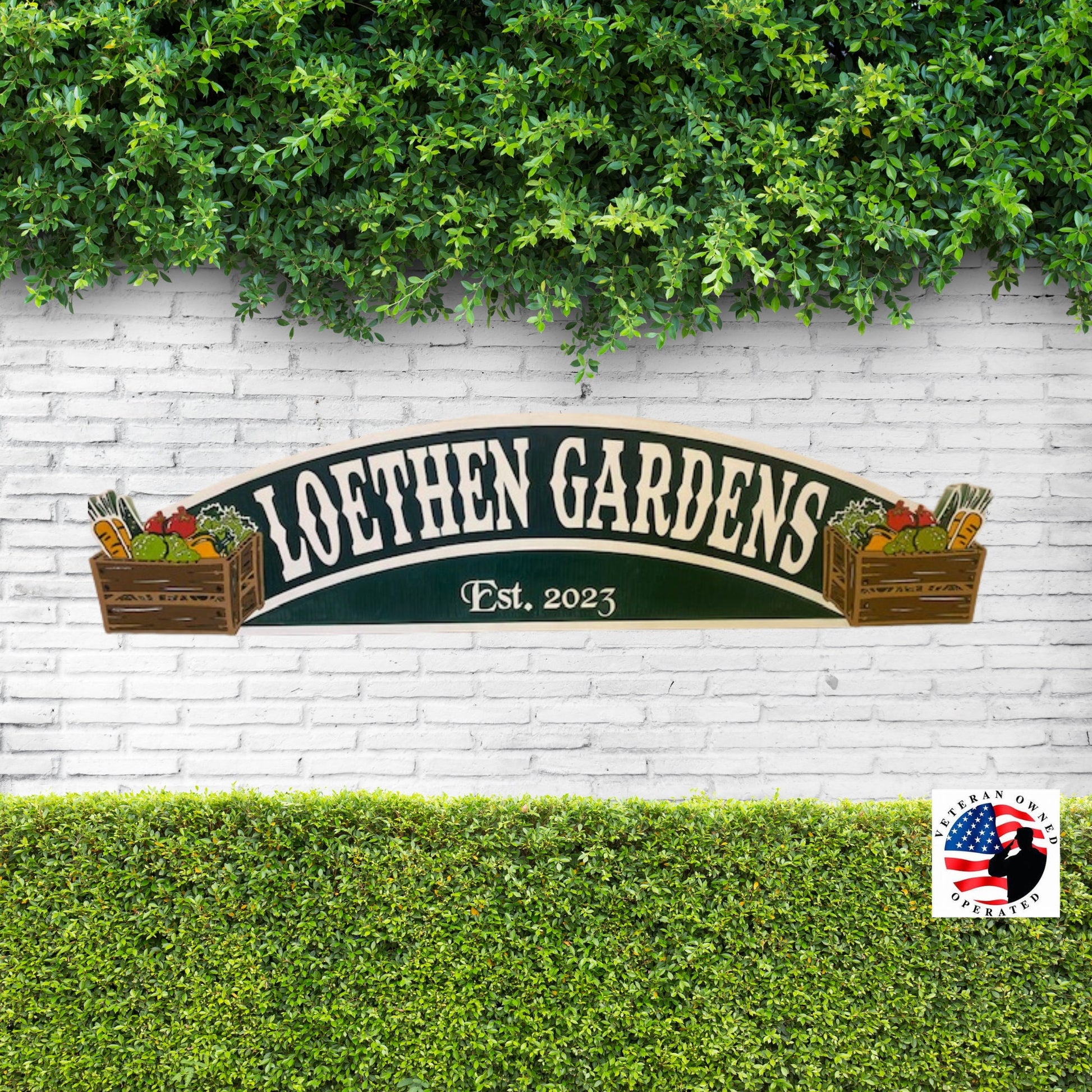 60" Custom Carved PVC Business Sign